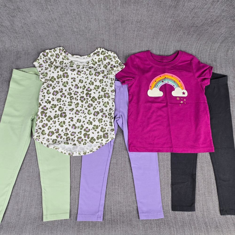 Cat & Jack Toddler Girl 3T Bundle Shirts and Pants ~ 3T Outfits Mix & Match